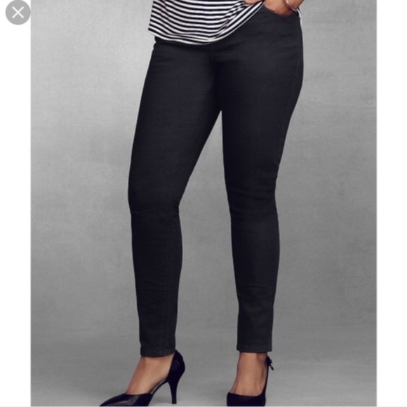 lane bryant black skinny jeans